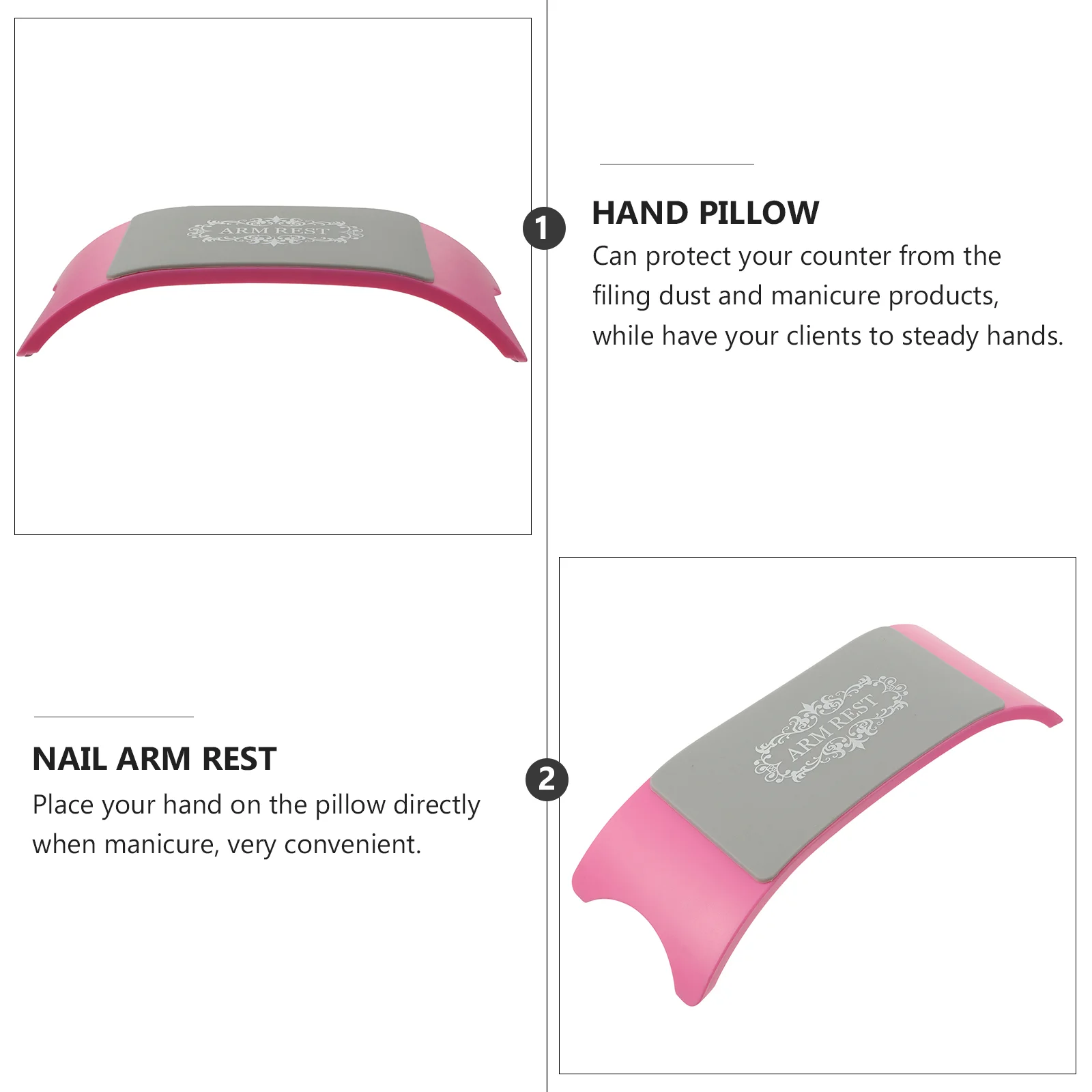 Hand Rest Nail Silicone Pillow Cushion Accessories Manicure Holder Tools Pink Arm