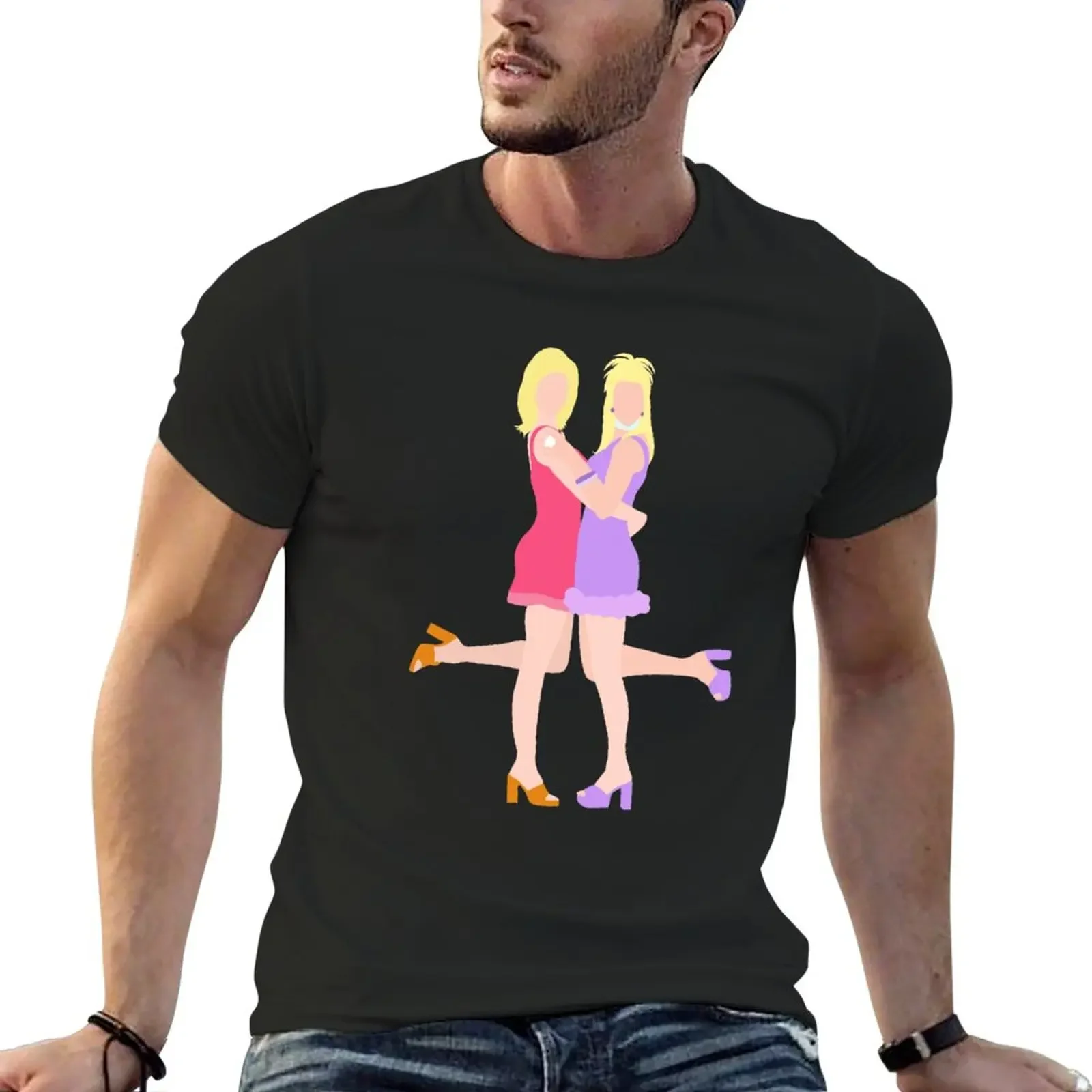 New romy and michele T-Shirt plus size tops vintage graphic tee kawaii clothes quick-drying mens t shirts pack