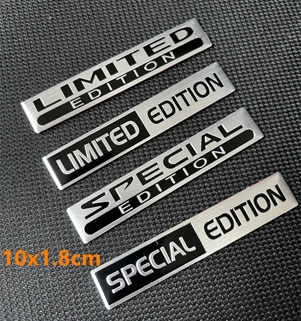 Insignia de aluminio para maletero de coche, emblema de guardabarros trasero, accesorios de estilismo adhesivo, Edición especial 3D, 1 unidad