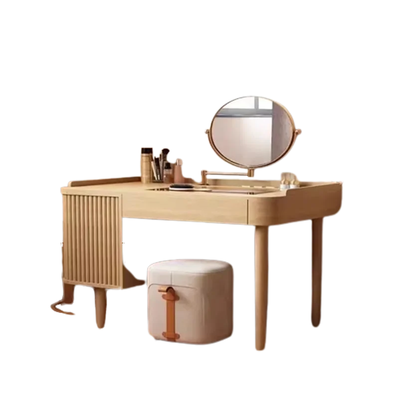

-For Drawer Vanity Tables Stool Modern Doors Salon Girl Makeup Vanity Tables Bedroom Makeup Schmink Tisch Home Furniture&