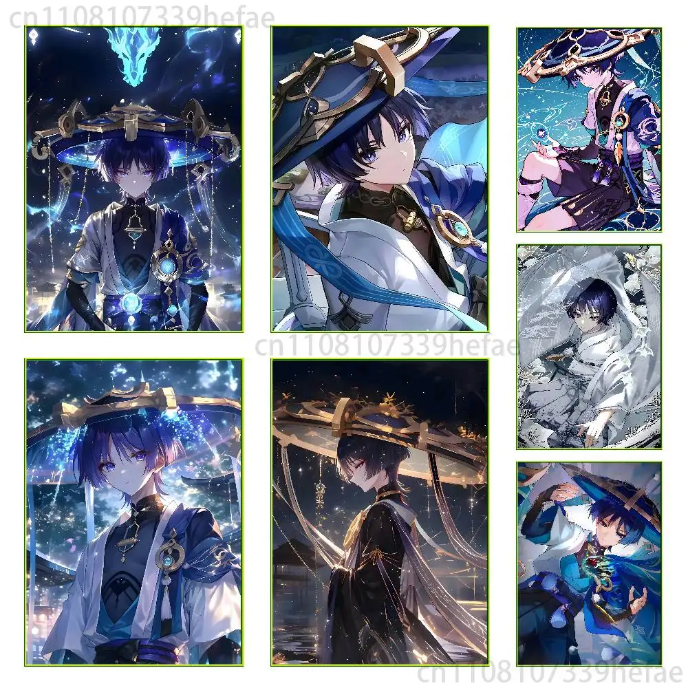 

genshin impact wanderer Poster HD art sticky wall waterproof home living room bedroom bar aesthetic decoration