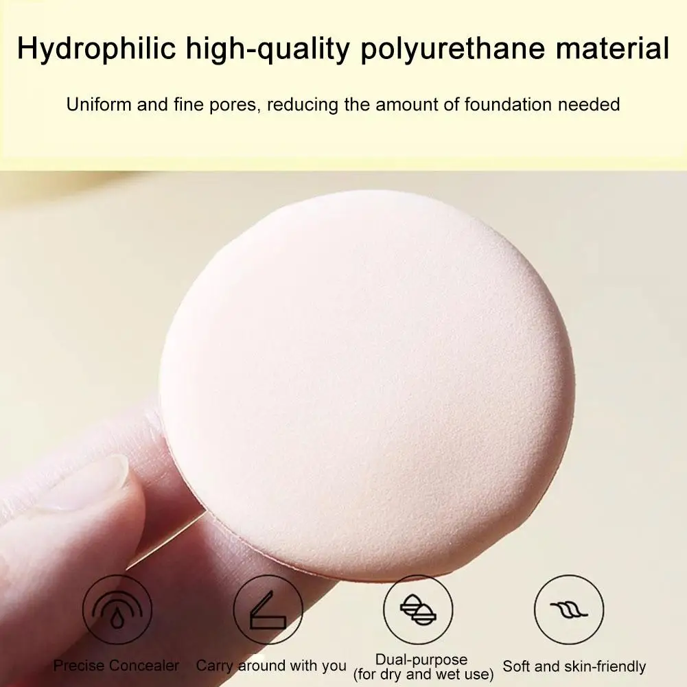 1/5 قطعة إسفنجة مكياج مخملية ناعمة مسحوق فضفاض منتفخة لمستحضرات التجميل على الوجهين إسفنجة مكياج خافي عيوب أدوات مكياج رطبة وجافة