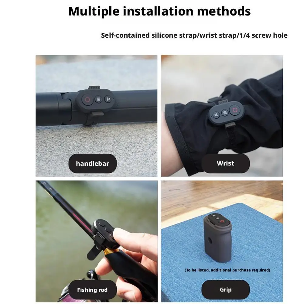 Wireless Remote Shutter For Insta360 X4/X3/X2/AcePro2 3/12/11/10 Bluetooth Remote Control Selfie Stick Camera Controller - Image 5