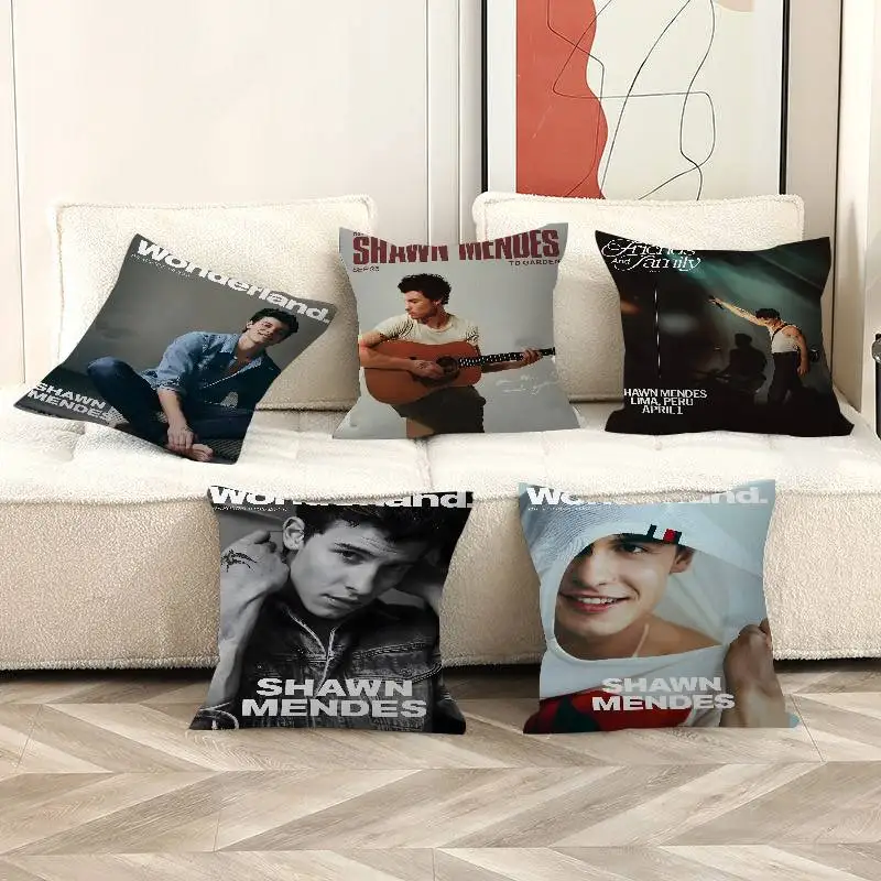 S-Shawn Mendes SINGER Pillow Cover for Bedroom Room and Living Room Sofa Decorative Cushion Cover