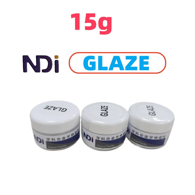 

15g/Bottle NDI Dental Realism Paste Glaze Fluo Dental Lab Ceramics Stains Low Temperature Universal Coloring Porcelain