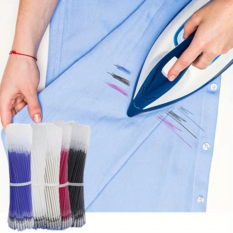 100 High-temperature Disappearing Fabric Marking Pens Refill Can Erase and Repair Fabric PU Leather Marking Sewing Tools