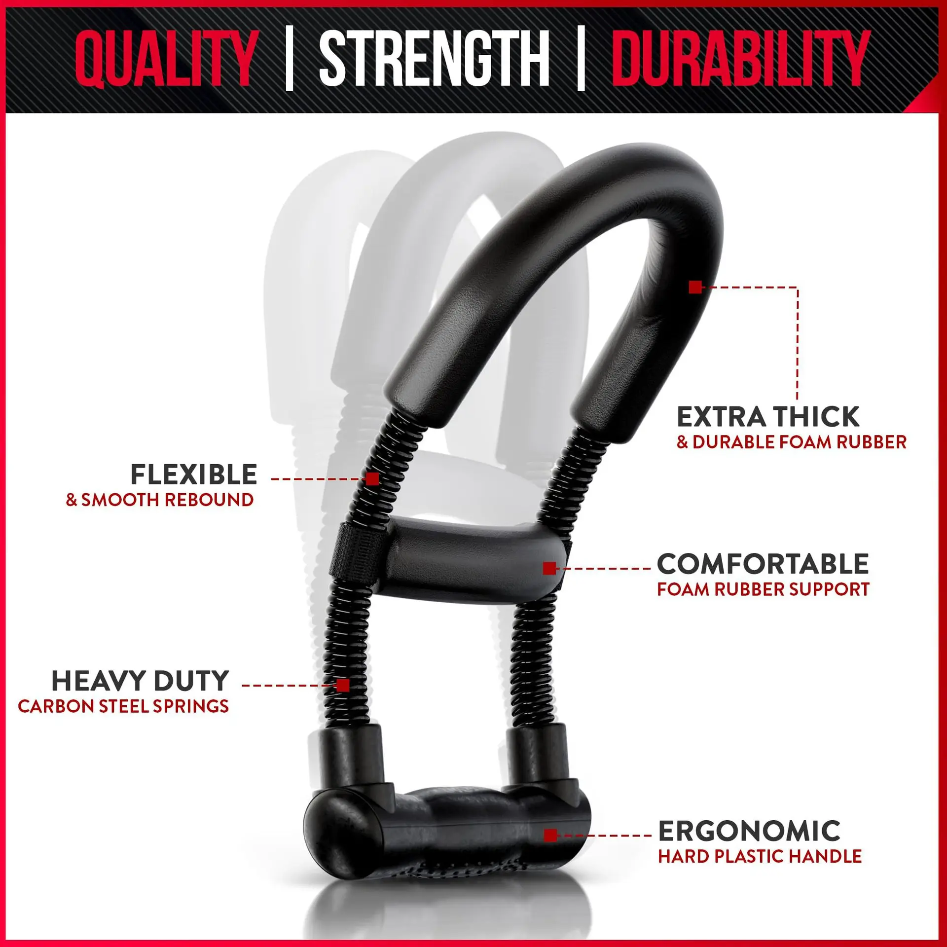 Get Stronger Wrist Muscles with Power Wrists Exerciser for Strength Training Arms Trainer Workout Equipments Wrestling Handle