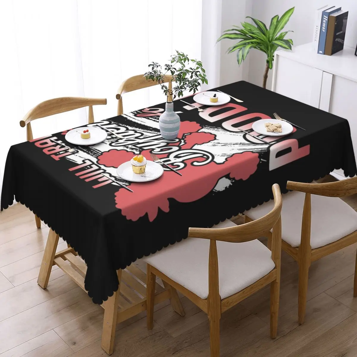 Poodle - Will Trade Boyfriend For Poodle Custom Rectangular Tablecloth Waterproof Table Cover for Dining Events Table Cloth