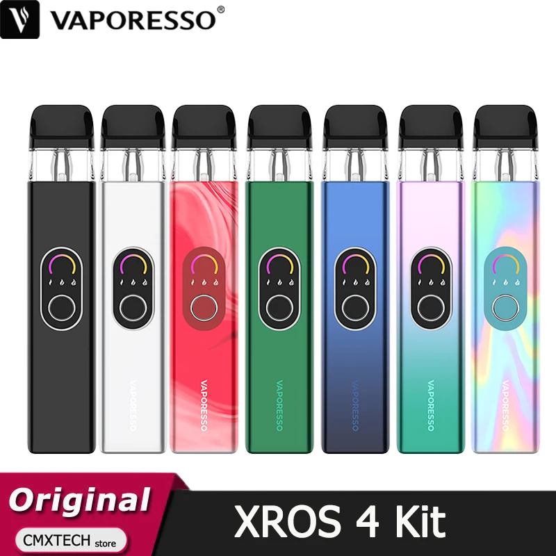 Vaporesso-طقم مبخر سجائر إلكترونية ، مبخر أصلي ، XROS 4 ، Tech ، من من من من نوع vioresso ، خرطوشة 3 Pod ، ohm ، 0.8 أوم