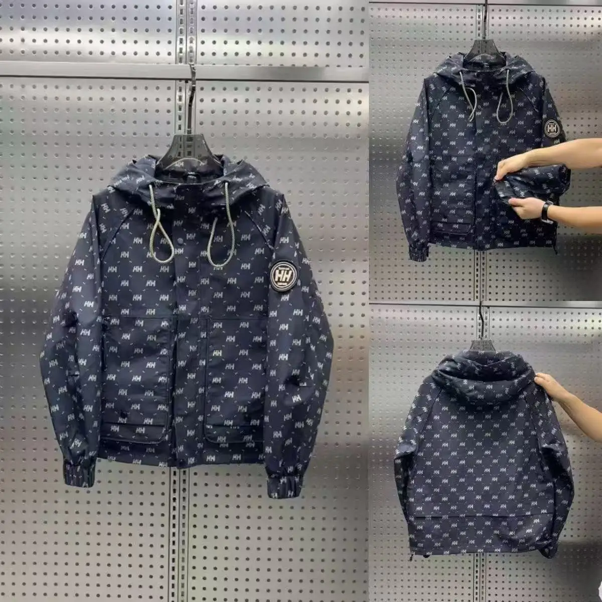 

Jacket hooded jacket jacket men's 2025 spring and autumn new ruffian handsome tooling