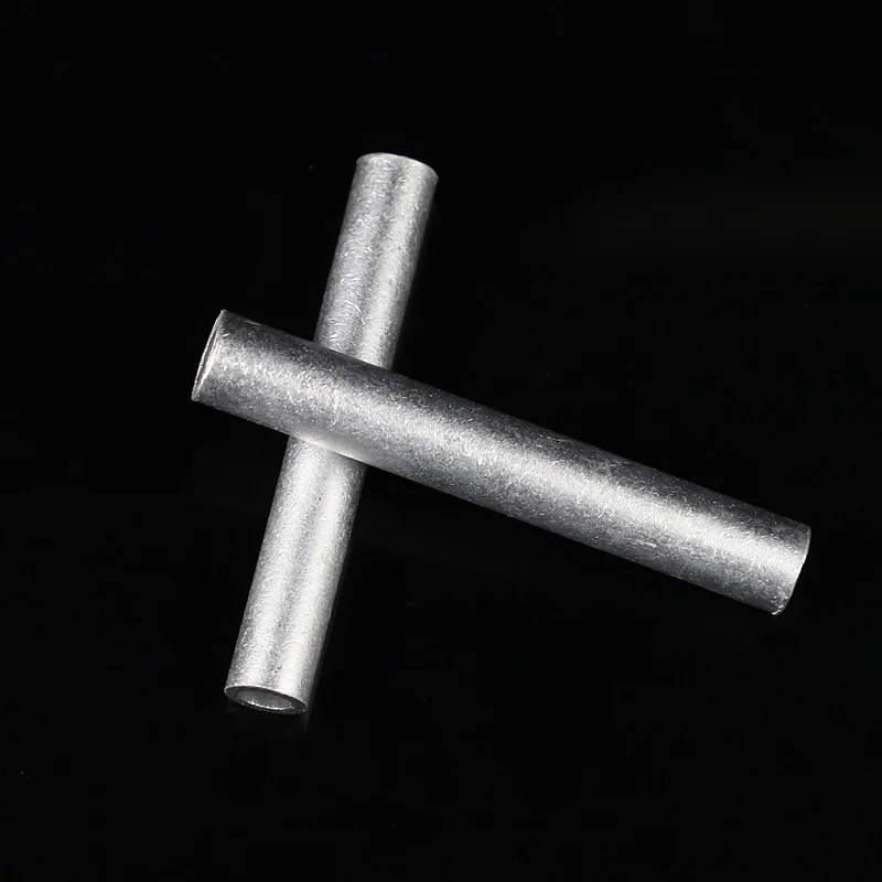 GL-10 GL-16 GL-25 Aluminum No Insulation Wire Cable Hole Passing Connecting Sleeve Tube Ferrule Lug Connector Crimp Terminal