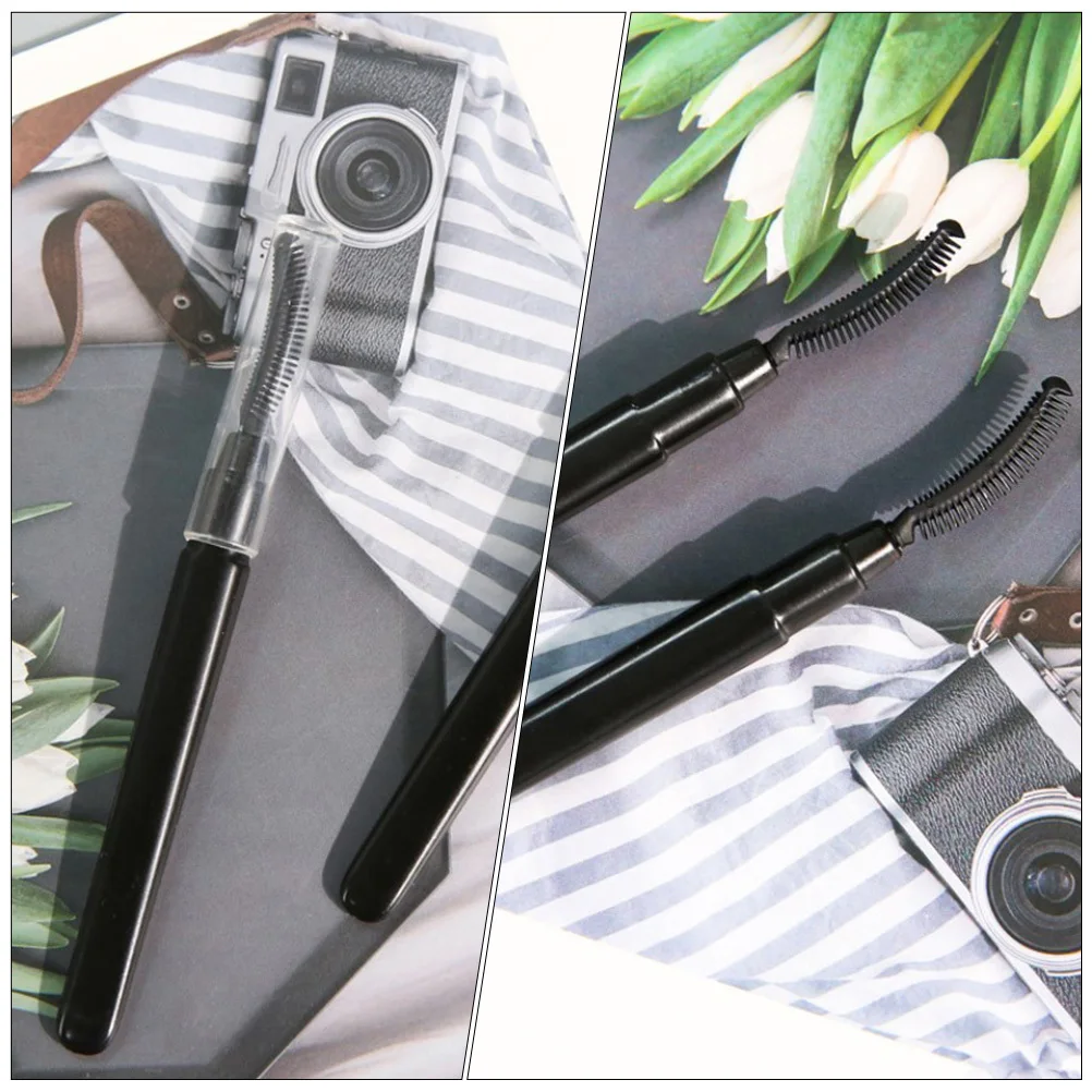 12 stuks wimperkam voor vrouwen premium draagbare make-up tool siliconen wimperborstel verzorging reisaccessoire