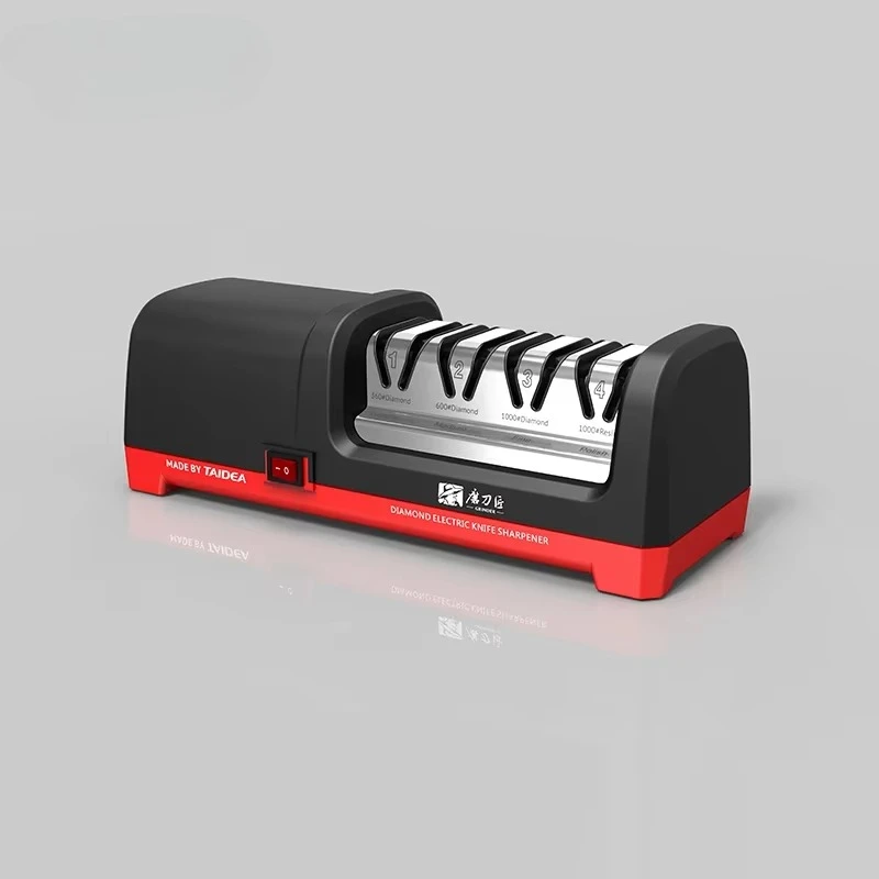 Professional Electric Knife Sharpener EU PLUG Grit 360/600/1000# and Polishing Sharpening Stone GrindStone Power18W