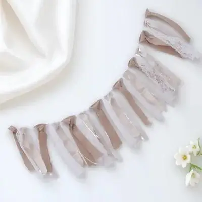 

Wedding Flags Fabric Pennant Garland Cloth Banners Decorative Birthday Rustic Home Decoration Washable Reusable