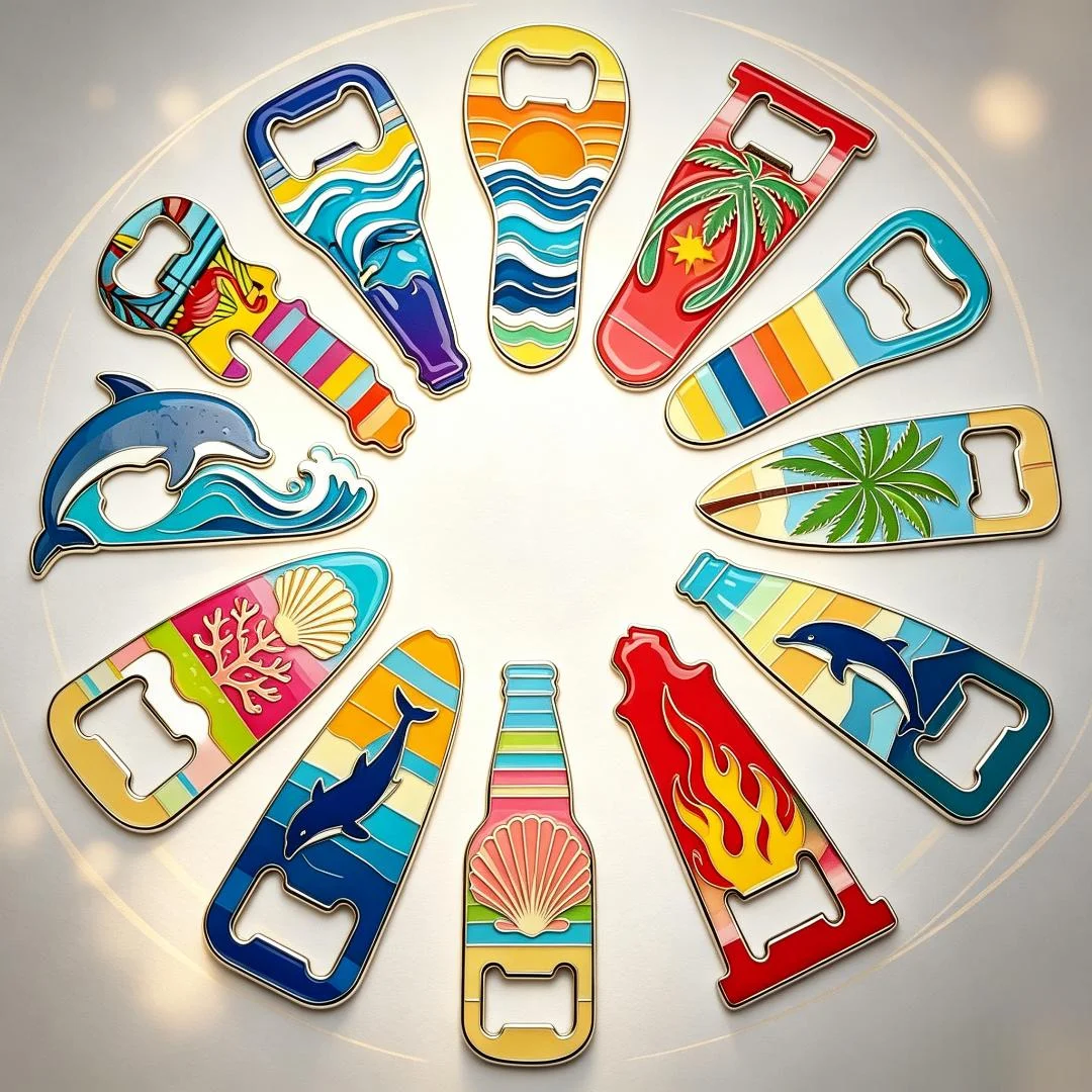 Custom Metal Photo Fridge Magnets Factory Price Customize Refrigerator Magnet High Quality Customizable Durable Plated Magnets