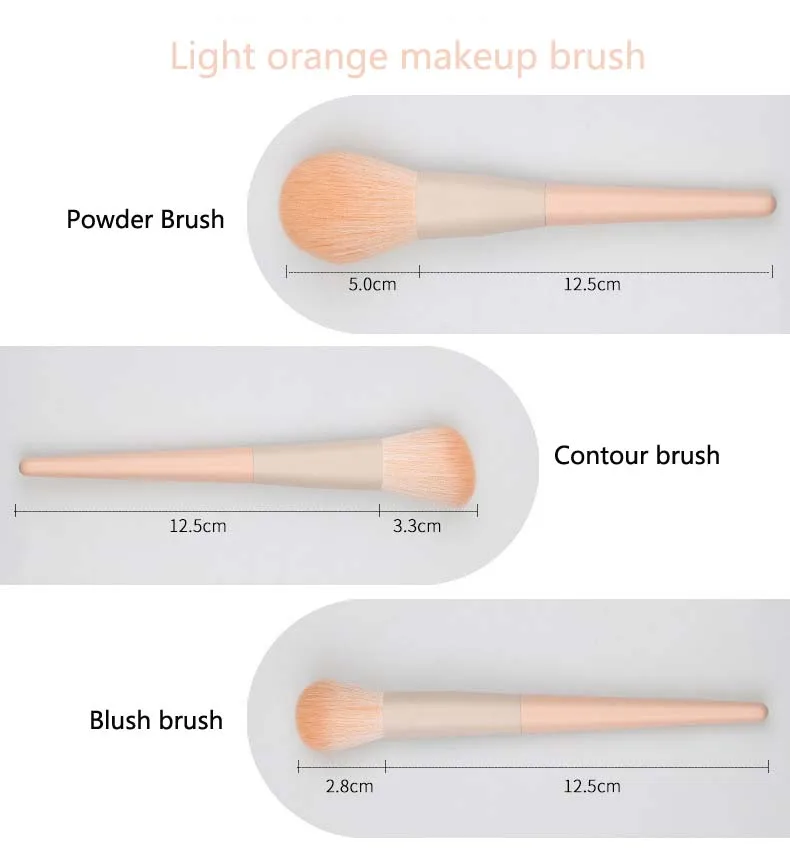 Set di pennelli per trucco per principianti da 7 pezzi