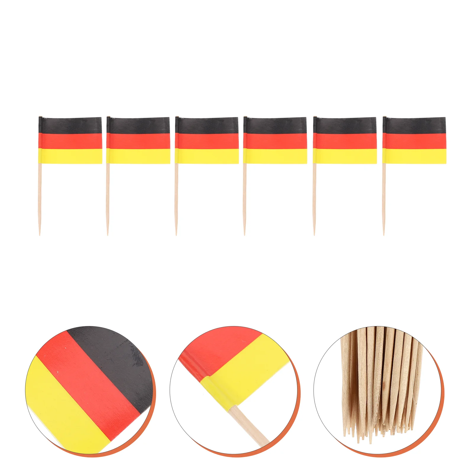 

100 Pcs Decorations Toothpick Flag Kids Food Picks Cake Topper Cupcake Toothpicks