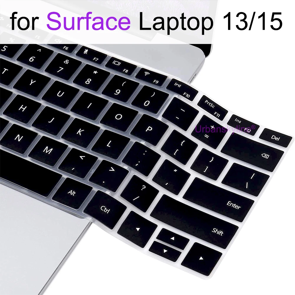 Keyboard Cover for Microsoft Surface Laptop 7 6 5 4 3 Studio 2 GO Book RT Silicone Protector Skin Case 13 13.5 13.8 15 2025
