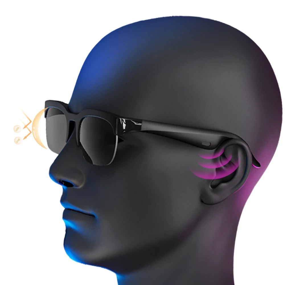 

New AI Intelligent Translator Bluetooth Smart Glasses Men 110 Language AI Anti-UV Translation Bluetooth Glasses Women