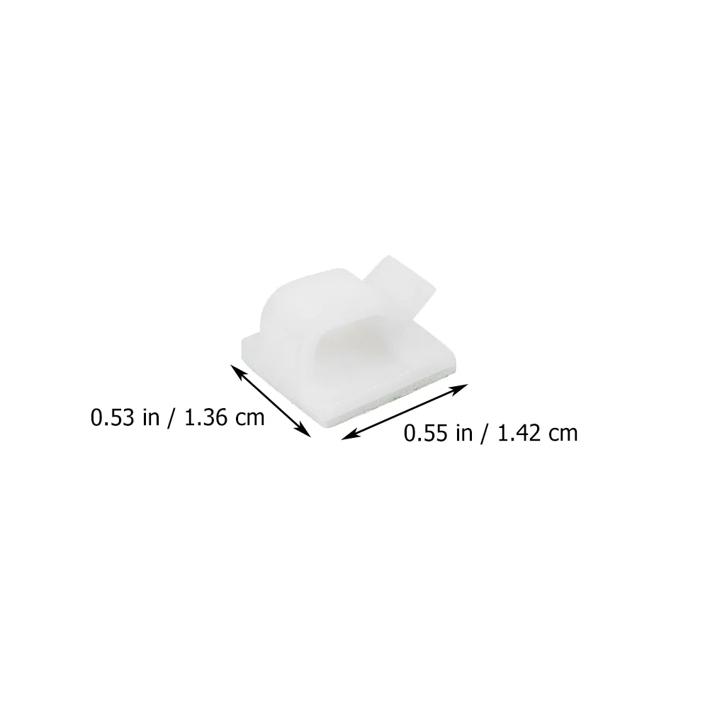 

60pcs Self Adhesive Cable Clips Wire Cord Holder Mini Reusable No Drill Durable For Home Office Car Glass Metal Surface