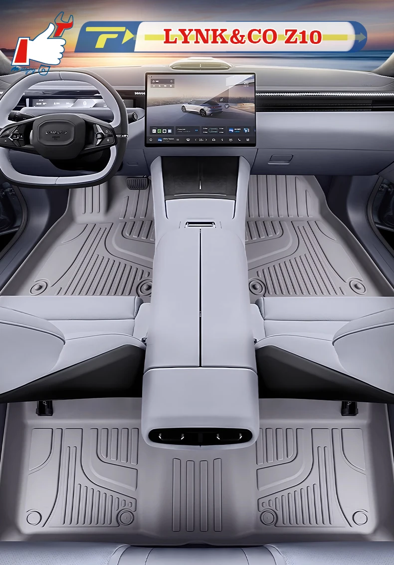 

Автомобильный напольный коврик с левым рулем для LYNK & CO Z10 2024, полностью окруженный коврик для ног, напольный коврик, водонепроницаемый коврик