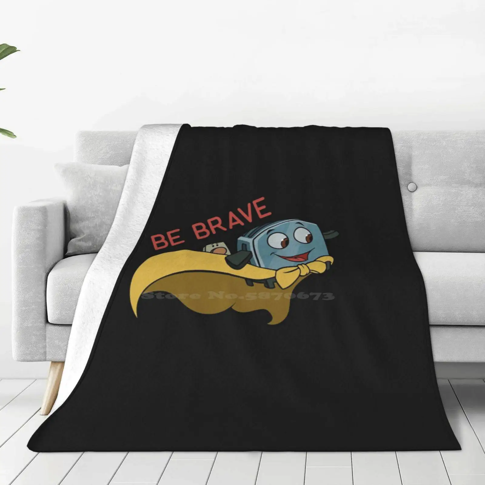 Brave Little Toaster T-Shirtbe Brave Little Toaster Hot Sale Printing High Qiality Warm Flannel Blanket Brave Little Toaster T