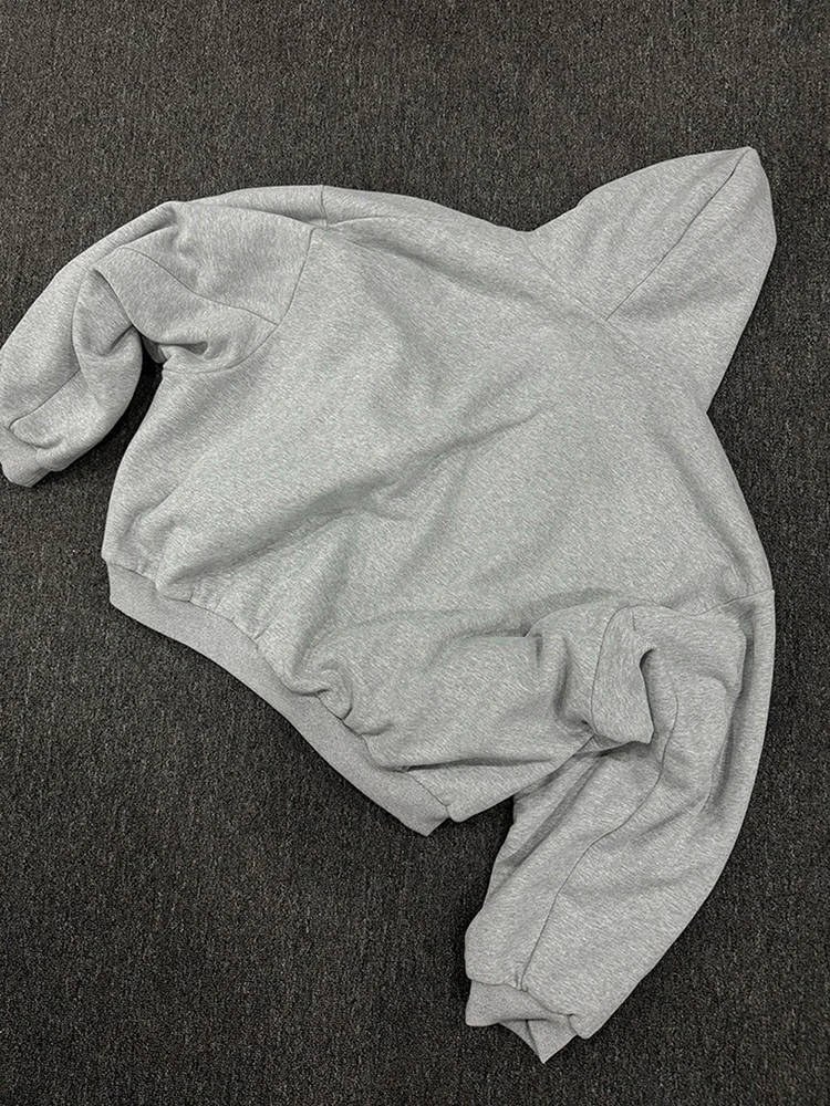 Winterliche Casual-Kapuzenpullover mit Karomuster für Damen, Y2K-Stil, doppelseitig tragbar, modisches, lockeres Sweatshirt mit Kapuze, trendige Damenjacke. – Detail 5