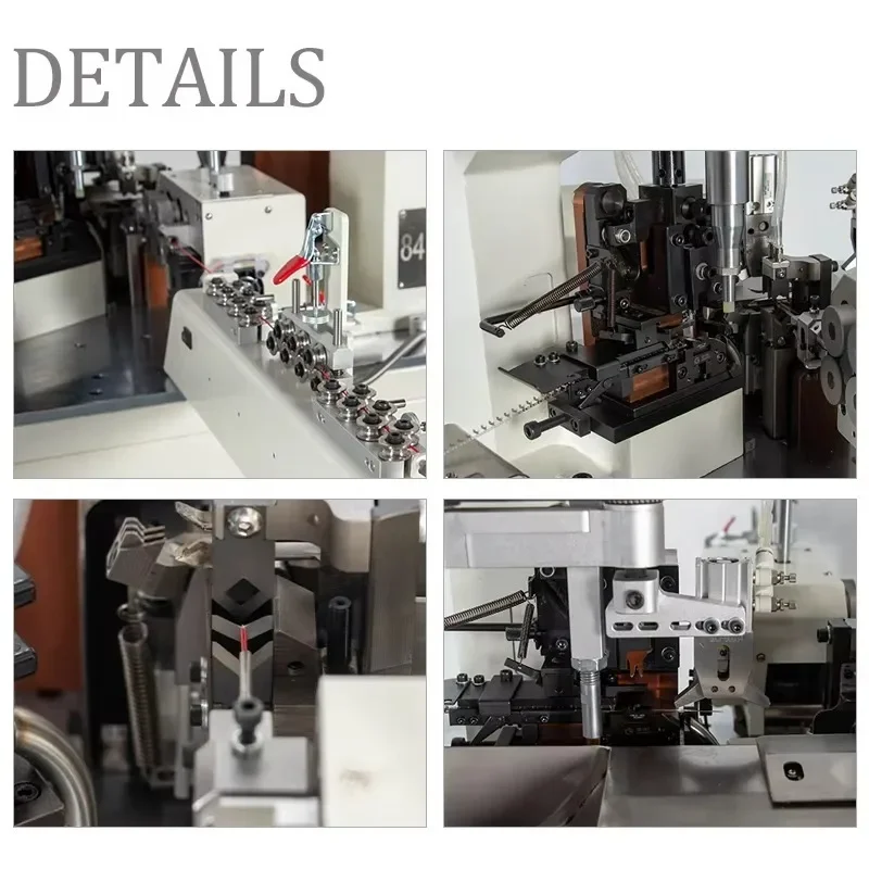 EW-801 High Quality Fully Automatic Double Ends Two Moulds Wire  Terminal Pressing Crimping Machine