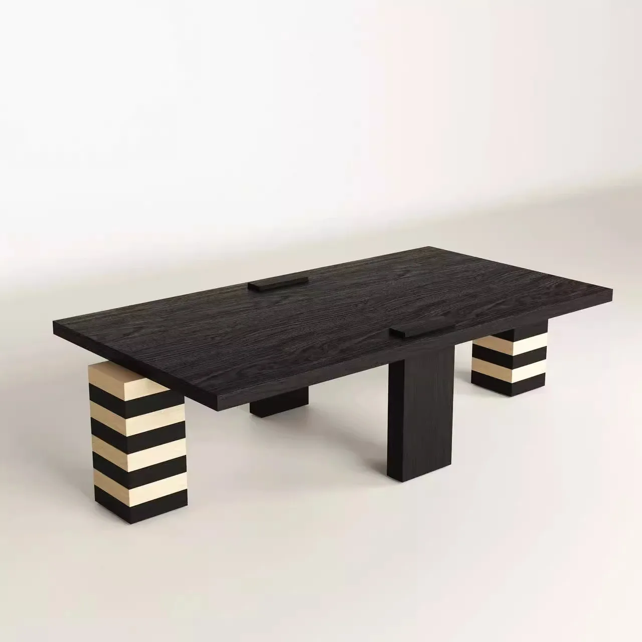 ✘x Wood Coffee Table Durable Eco-friendly Suitable for Living Rooms Home Use Cafes. Simple Design Combines&
