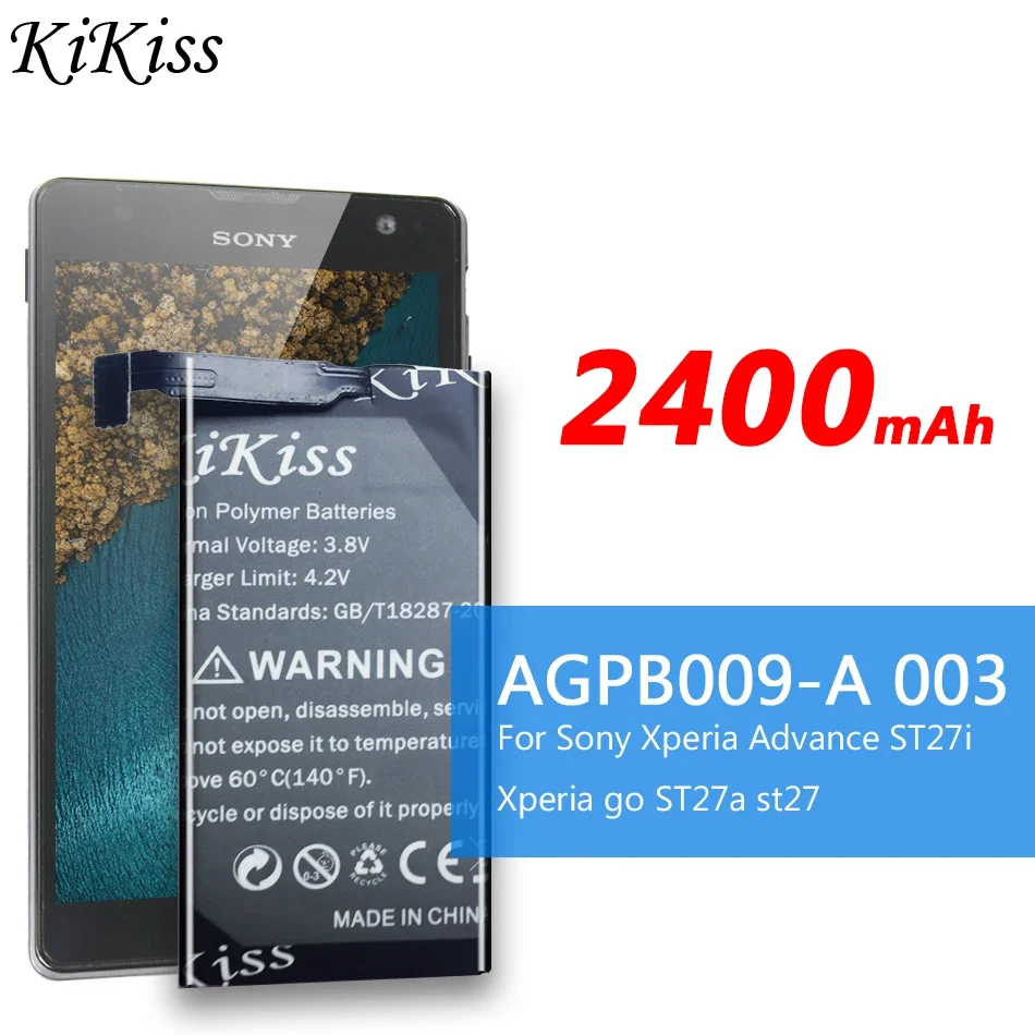 

Аккумулятор для мобильного телефона Sony Xperia Advance ST27i Xperia go ST27a st27 емкостью 2400 мАч - AGPB009-A003
