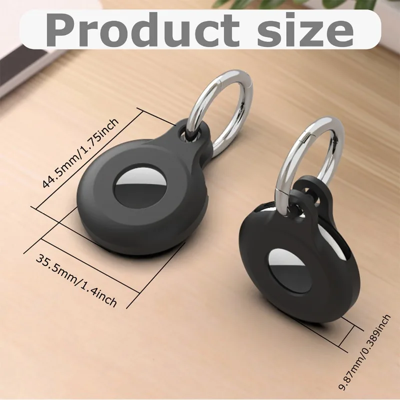 New for Air Tag Holder for Apple Airtag Case with Keychain Key Ring Siliocne Airtags Cover Luggage Cat Dog Collar Backpack view 4