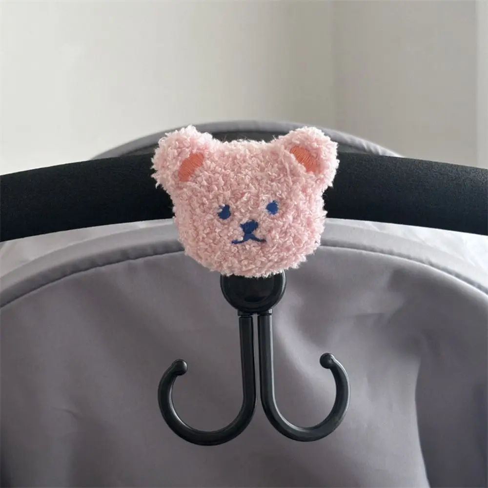 New Bear Shape Baby Stroller Hook Multifunctional Double Hanging Hook Stroller Accessories Motorcycle