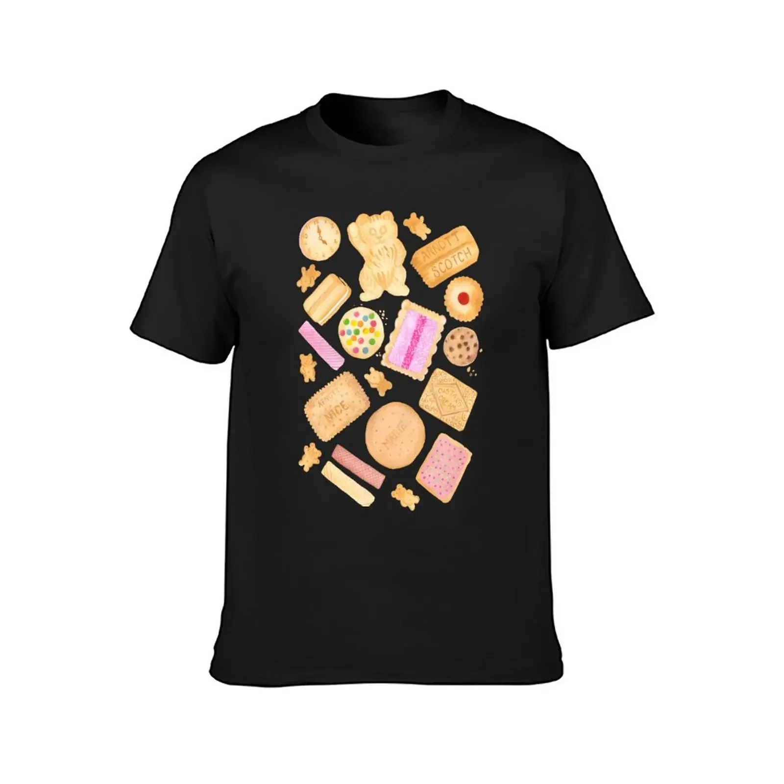 Assorted Biscuits - Pink T-Shirt korean fashion vintage anime shirt summer top mens white t shirts