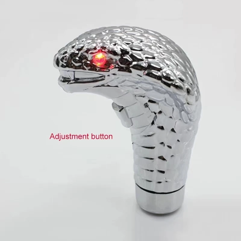 Cobras Snake Shape Gear Shift Knob Car Handle with LED Light - Stylish Car Modification Accessory