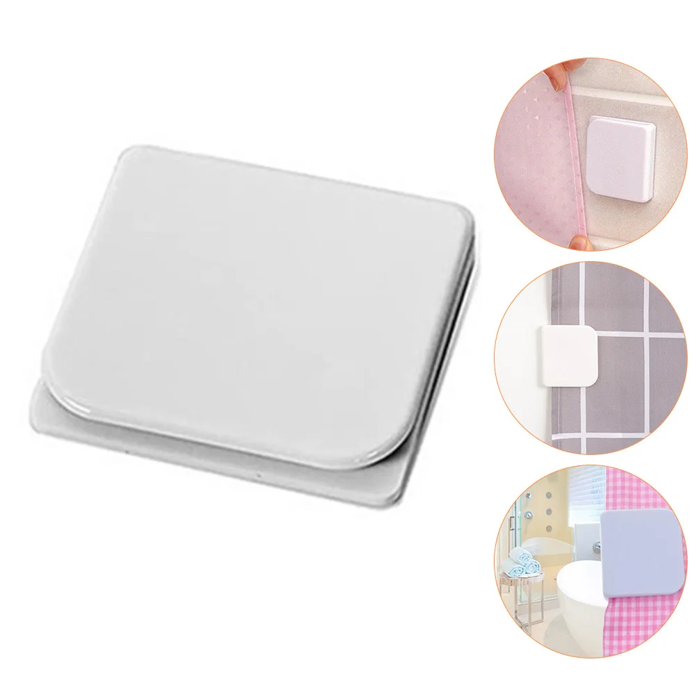 

Clip for Shower Curtain Adhesive Liner Holder Bathroom Splash Guard Waterproof Curtain Clips Windproof Home Decor