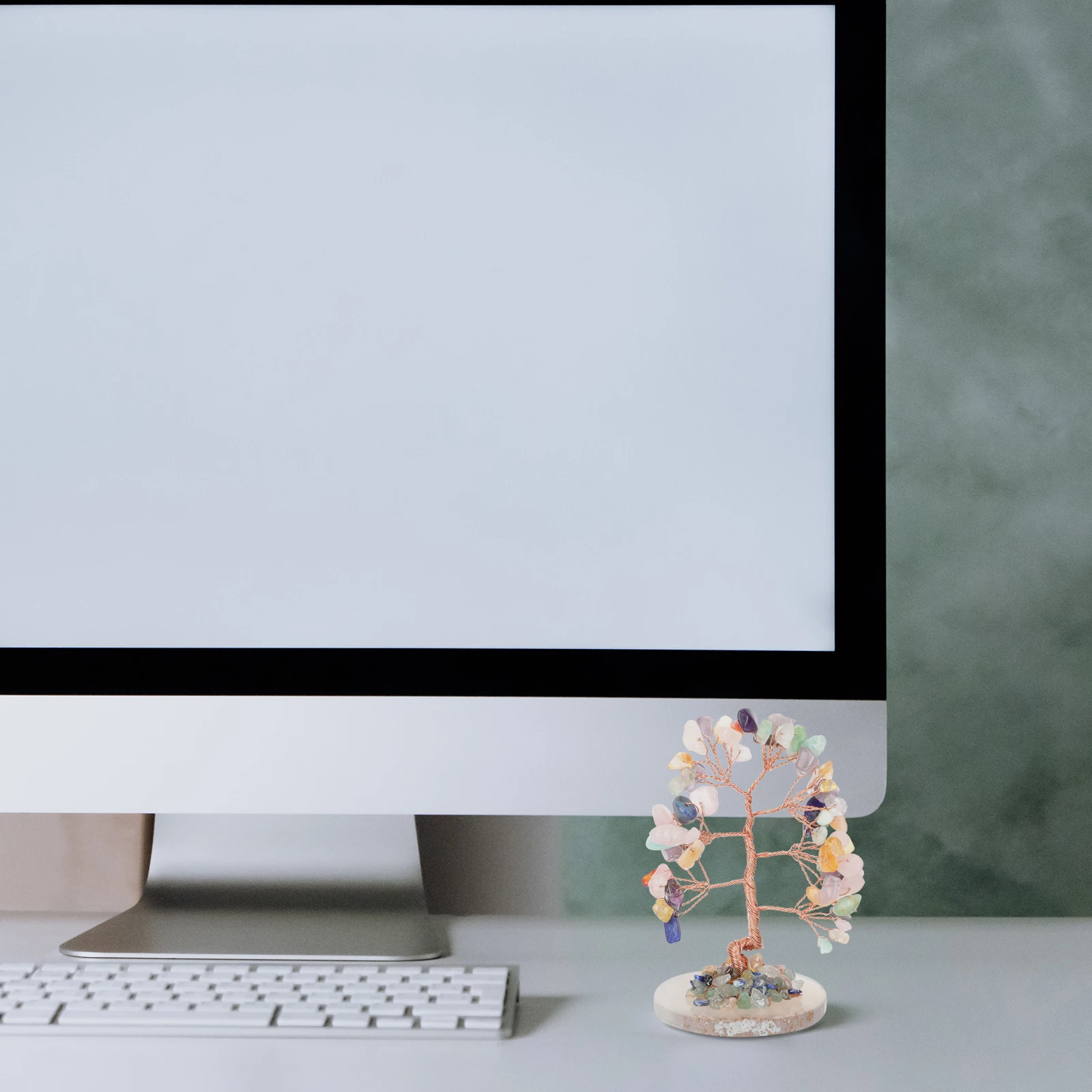 

Crystal Tree Ornament Exquisite Tree Shaped Desktop Decor For Home Office Restaurant Unique Delicate Adornment Home Scene