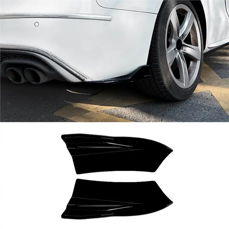 A85E-Rear Bumper Side Corner Trim For Audi A5 S5 8T Coupe Sline 2013-2017 Rear Diffuser Spoiler