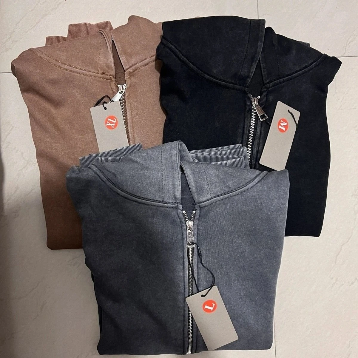 

Heavy vintage washed zipper sweatshirt cardigan men's and women's 350 hooded loose custom casual American coat