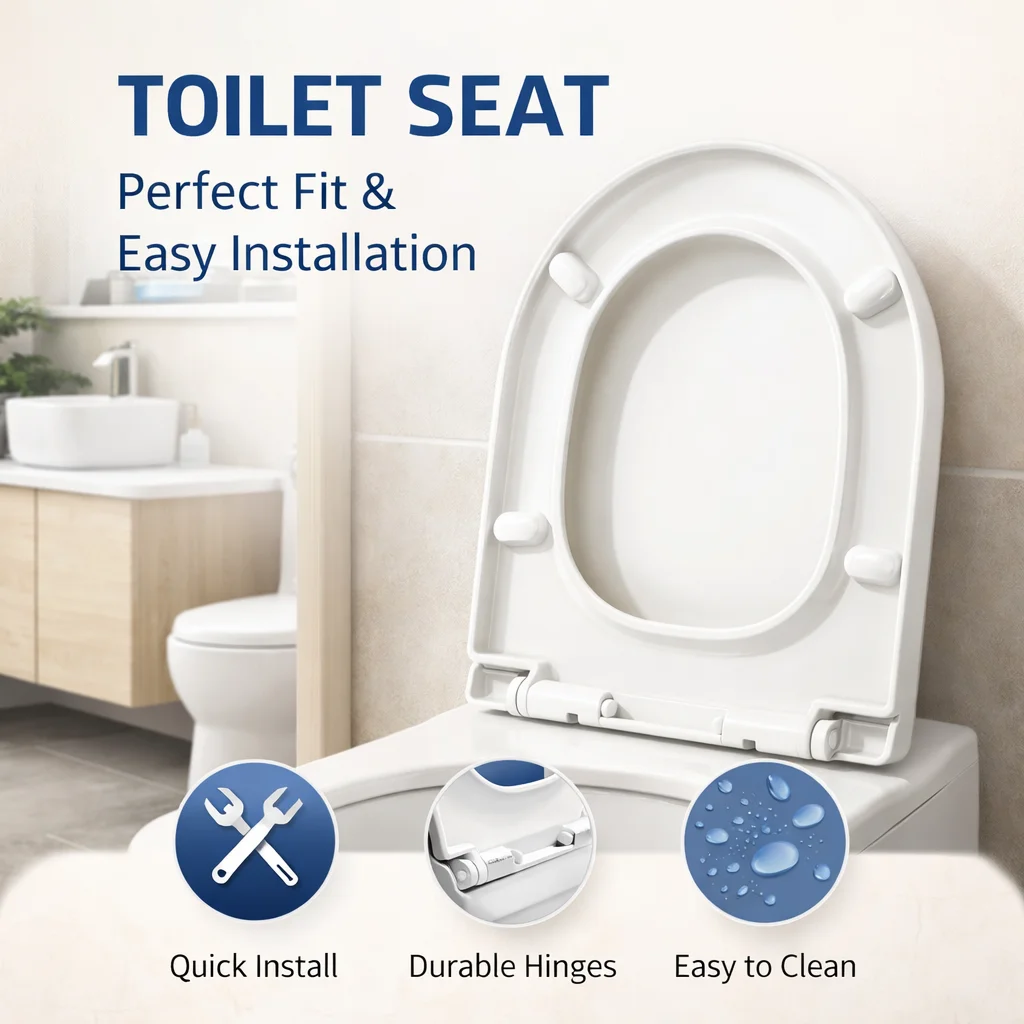 

Многофункциональная крышка для унитаза, для жилых и коммерческих помещений, с бесшумным закрытием, прочная конструкция