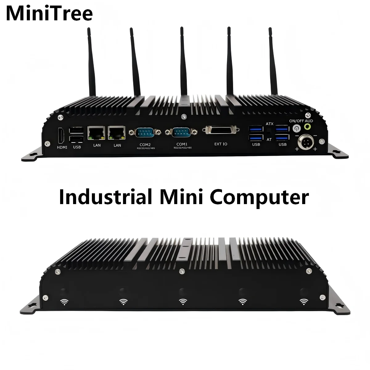 

Промышленный безвентиляторный ПК для периферийных устройств с ИИ, процессоры Core i5 1235U, i7 1255U, 2x2.5G LAN, 2xRS232/RS422/RS485 COM, 9~36В, Wi-Fi/4G/5G, GPIO, встраиваемый компьютер