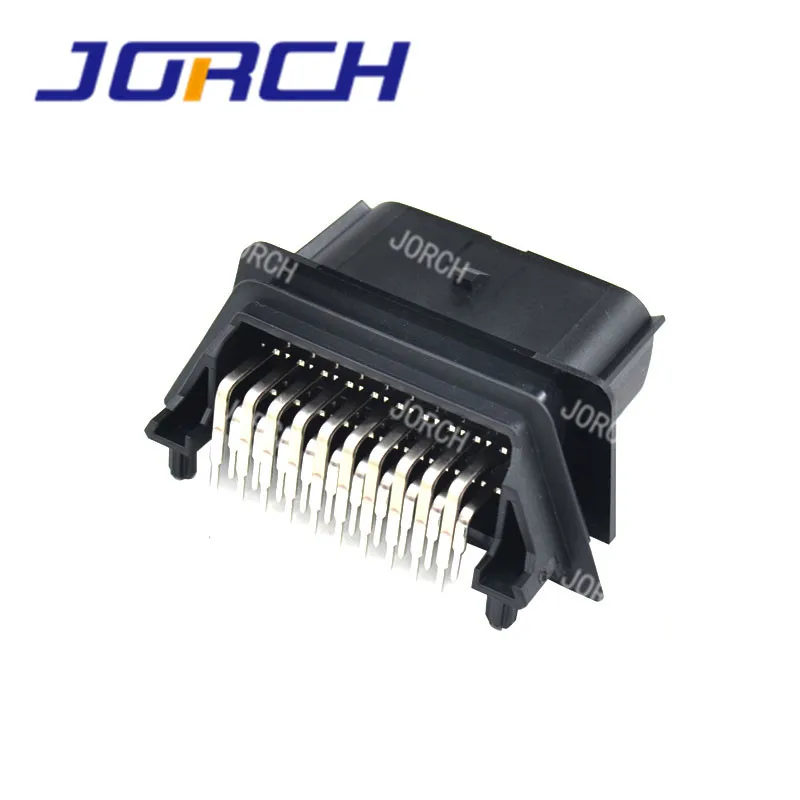 20 way male black MX150 2x10 Dual Row Right-Angle Header Solder Tail Molex Automotive Connectors 34830-2001