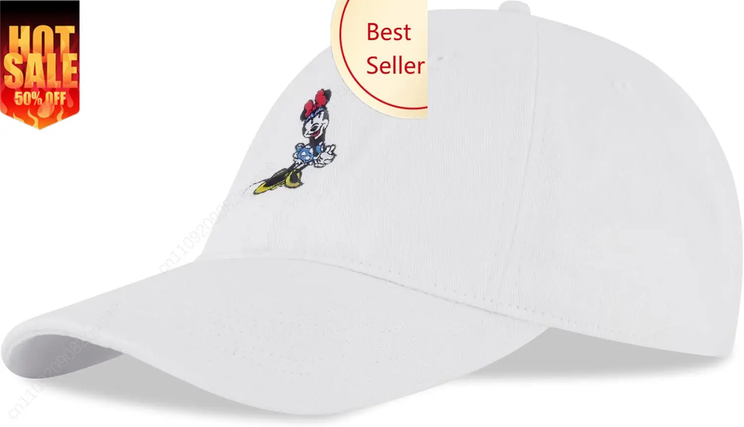 

Disney Womens Baseball Cap, Minnie Mouse Adjustable Hat for Adult