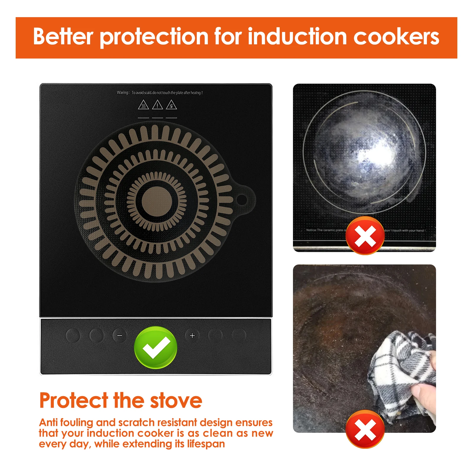 Stove Top Cover Heat Resistant Hob Mats Induction Hob Mats with Colour Changing Designs Thick Hob Covers Cooking Hob Mats