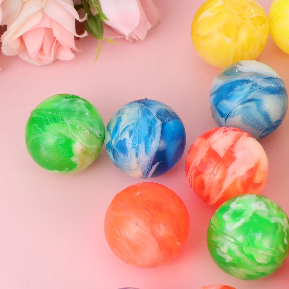 

30 Pcs Bouncy for Kids Jumping Rubber Play Eco Friendly Outdoor Toy Child Gift Birthday Children's Day Operated