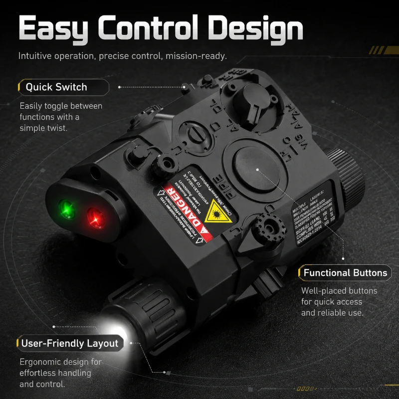 PEQ15 Multimode Adjustable Beam 4 Function Illuminator Box White Flash IR Signal Torch Airsoft Supplies