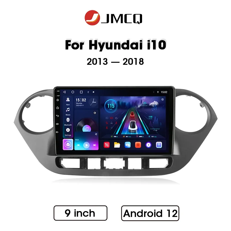 

9" Car Radio For Hyundai Grand i10 i 10 2013 2014 2015 2016 2017 2018 Android12 Carplay Auto Multimidia Video Player Head Unit