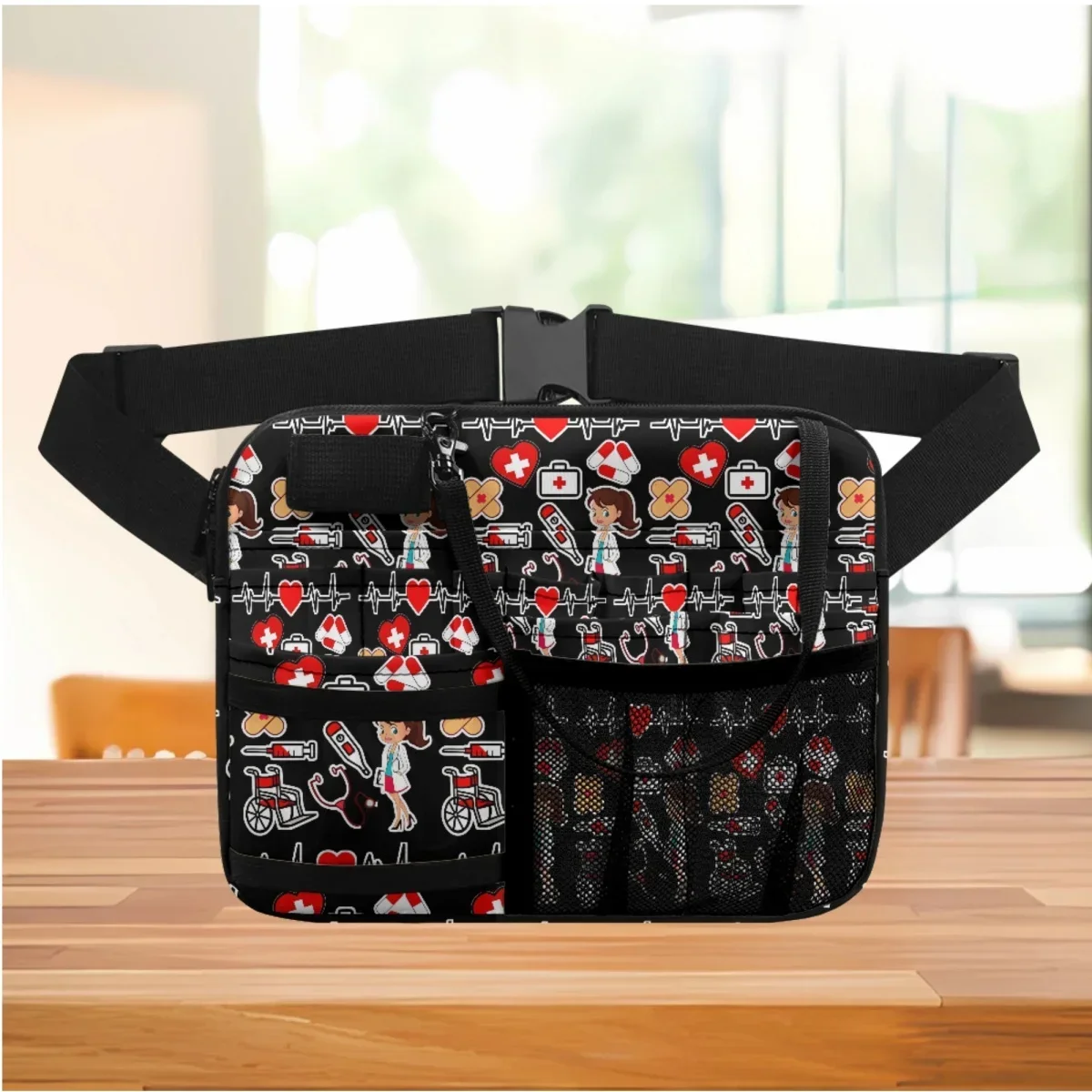 

2023 Nurse Fanny Pack Female Multi Compartment Utility Hip Bag Case Tool Holder Hospital Work Multi Pocket Organizer Pouch Gift