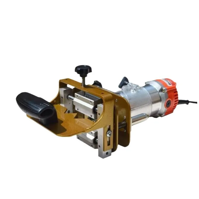 Two-in-One Woodworking Grooving Jig Invisible Connector Trimmer Milling Cutter Positioning Bracket