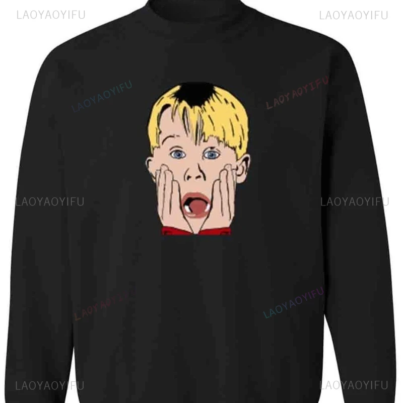 Kevin McCallister sudadera navideña solo en casa sudadera personalidad ropa de hombre estilo Humor sudaderas con capucha de los años 80 ropa de mujer