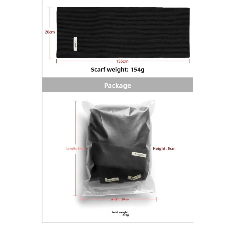 Winter Warm Knitted Hat Scarf Gloves Women's Windproof Adult Three-piece Set Scarves Solid Color Fashion Korean Hats for Women